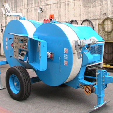 Hydraulic tensioners for overhead aerial cable pulling