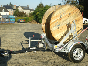 GATT 750 cable drum trailer