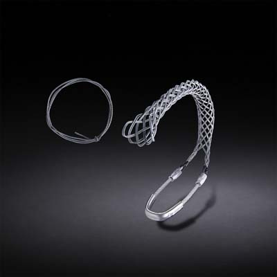 Galvanized steel Extra reinforced U support cable grip with lace